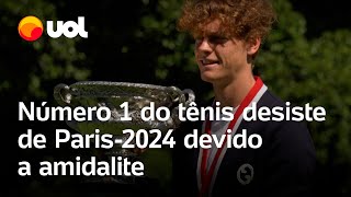 Jogos Olímpicos 2024 Número 1 do tênis desiste das Olimpíadas de Paris por conta de amidalite [upl. by Bijan]