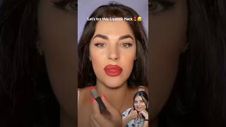 Lets try this Lipstick HackViral Lipstick Hacks makeuphacks lipstickhacks youtubeshorts hack [upl. by Farley]