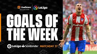 LaLiga Goals of the Week 37 Juanmi amp Gimenez  LiveScore 360° Replay [upl. by Aihsenor]