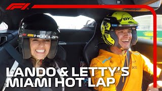 IN FULL Lando Takes Michelle Rodriguez For A Fast And Furious Lap In Miami  F1 Pirelli Hot Laps [upl. by Maag]