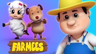 Head Shoulders Knees And Toes  Nursery Rhymes  3d Rhymes By Farmees [upl. by Voltmer662]