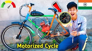 Motorized Cycle 80cc  SpeedoMeter Install at home by me🤩  Speed in INDIA🇮🇳 [upl. by Lejna]