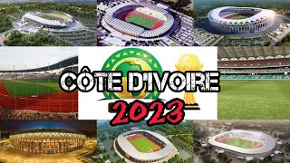 CAN 2023 un aperçu des stades de la côte divoire [upl. by Ainel]