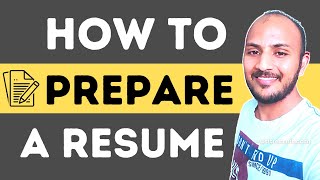 How to Write a Resume  For Freshers amp Experienced  Step by Step Tutorial  2020 [upl. by Atilef]