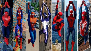 Evolution of Web Swinging in SpiderMan Games 2000  2024  PS1  PS5 [upl. by Nielson]