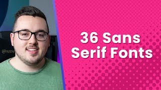 36 Sans Serif Fonts Perfect for Website Headings [upl. by Yrrok88]