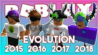 MY ROBLOX AVATAR EVOLUTION 20152018 [upl. by Susi]