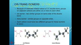 Cis  trans amp EZ isomers الايزومرزم الهندسي سيس و ترانس [upl. by Yanaj423]