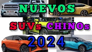 NUEVOS Estrenos de SUVs 👉CHINOs 2024 😯  los mejores suv Chinos 2024 recomendables para compra [upl. by Dafodil298]