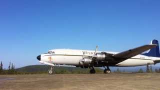 Everts Air Fuel DC6 Landing at Nixon Fork [upl. by Breech]