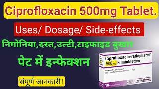 Ciprofloxacin Antibiotic Tablet Use In Hindi  Side EffectsWarningBrand Name [upl. by Ishmul]