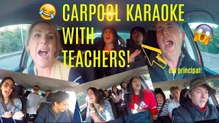 CARPOOL KARAOKE WITH TEACHERS  EXEC OUTRO VIDEO 2018 [upl. by Felten]