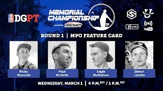 DGPT  2017 Memorial Presented By Discraft  Round 1 SmashCutt [upl. by Ttenneb955]