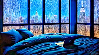 4K 10 hours  Tropical Storm Window with Rain amp Thunder  relaxation meditation nature123 [upl. by Gambrill]