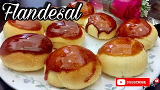 FLANDESAL  LECHE FLAN FILLED PANDESAL WITH CARAMEL CRUNCH  JOHANNAJOE [upl. by Atisusej]