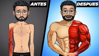 Cómo GANAR MASA MUSCULAR para FLACOS  ¡3 SIMPLES PASOS para obtener resultados rápidos [upl. by Anwahsed]