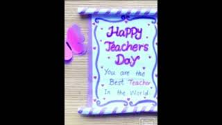 Teachers day diy beautiful card 🦋 art shorts shortsfeed teacherstrendingcraft diycardviral [upl. by Acinot]