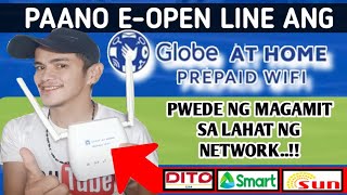 PAANO EOPEN LINE ANG GLOBE AT HOME PREPAID WIFI  SIMPLE STEPS  Small King Vlogs [upl. by Bendicty]