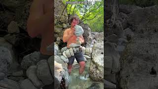 Rock falls final result ⚜️👌 shortsviral rockbalancing pool nature viralvideo [upl. by Tally]