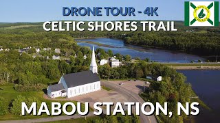 Exploring Celtic Shores Coastal Trail  Mabou Station Cape Breton Island  4K Drone Tour [upl. by Christin]