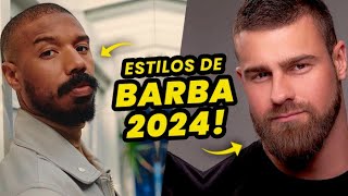 BARBA 2024 4 Estilos de Barba que estão EM ALTA pro VISUAL do HOMEM  Glow Up Masculino [upl. by Jaunita]