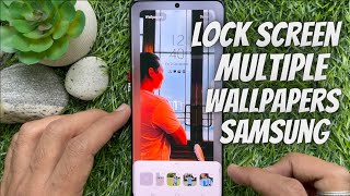 How to Set Multiple Wallpapers on Samsung Lock Screen Android 13 [upl. by Edee]