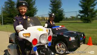 Unboxing and Race  Kid Motorz Police Motorcycle [upl. by Erna687]