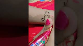 A letter mehndi design short viral  mehndi [upl. by Hetty]