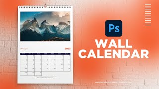 How to Design a Wall Photo Calendar in Photoshop — How to Use Adobe Photoshop Part 41 [upl. by Dera]