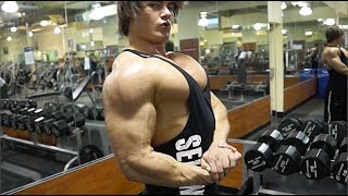 Bulked Up Jeff Seid Full Day Bulking Meal Schedule and Chest Workout [upl. by Nnayllehs]