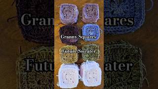 SixtySix Granny Squares For A Crochet Wearable Project crochet grannysquare sockyarn [upl. by Agarhs]