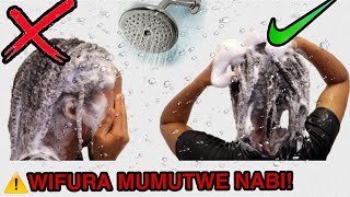 UKO WOGA MUMUTWE UFITE IBISUKO CYA INWERI  HAIR WASH DAY [upl. by Ynnhoj]