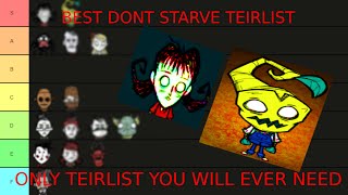 BEST DONT STARVE TOGETHER TIER LIST 2022 [upl. by Marlen489]