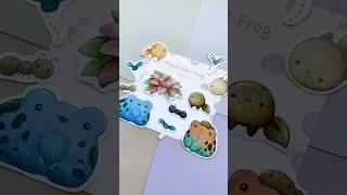 Making poison dart frog and tadpole stickers 🌷🐸🌹 cute smallbiz etsy cutestickers dartfrog [upl. by Roberts444]