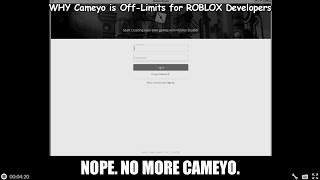 WHY Cameyo is OffLimits for ROBLOX Developers [upl. by Adnov989]