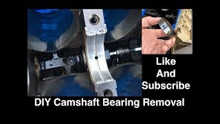 DIY Camshaft Bearing Removal on the 350 Oldsmobile Engine [upl. by Maice249]