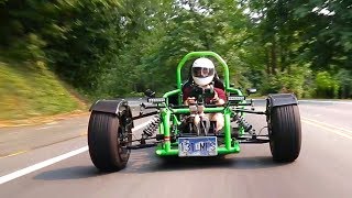 How is this Ninja 900Rpowered custom trike even legal [upl. by Ajuna]