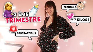 Mon deuxième Trimestre de GROSSESSE  🤰🏻​ Contractions Fille ou Garçon  Kilos [upl. by Nalid]