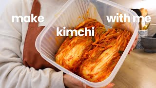 make kimchi with me step by step [upl. by Orimar]