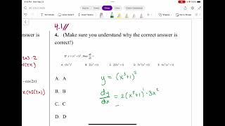 Chain Rule AP MC 4 Explanation [upl. by Eusadnilem725]