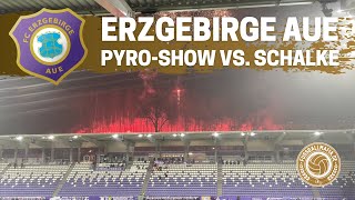 Erzgebirge Aue PyroShow und Böller gegen Schalke 04 22012022 [upl. by Joost]