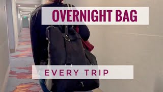 Organize and Pack this bag first  Overnight Bag  for EVERY TRIP [upl. by Htebazil]