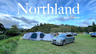 Summer camping in New Zealand  Kai Iwi Lakes biggest tree amp roadtrip dashcam footages  Vlog 2024 [upl. by Lamb]