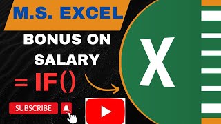 Calculate bonus on salary by using if formula in excel🔥🧑‍💻excel excelformula [upl. by Iegres]