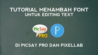 Tutorial Menambah Font di Android untuk Editing [upl. by Llewxam]