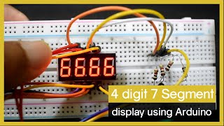 4 Digit 7 segment display using Arduino [upl. by Branch]