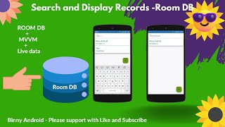 Room DB Search data and display on recyclerview in android kotlin [upl. by Richmound]