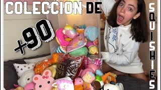 90 SQUISHIES COLECCIÓN DE SQUISHIES 2019  Mia’s Show [upl. by Norret]