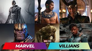 ALL MARVEL MOVIES VILLAINS IN RELEASE ORDER [upl. by Dlareme]