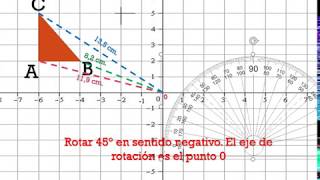 Rotación de figuras planas [upl. by Nylinej]